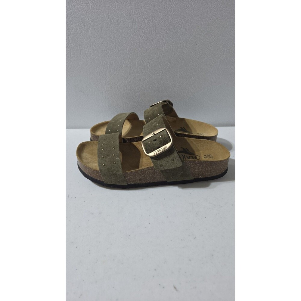 Plakton Double Strap Claire Sandals Size 8 EU 39 EUC